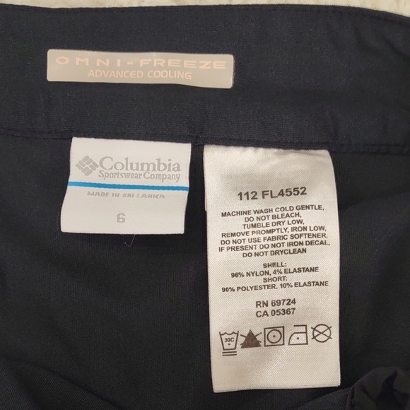 Columbia Pfg, Size 6,Black Women's Skirt - Picture 5 of 16